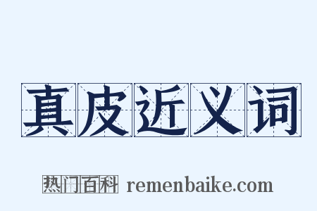 真皮近义词是什么意思的图片